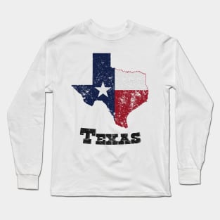 Vintage Texas State Flag Long Sleeve T-Shirt